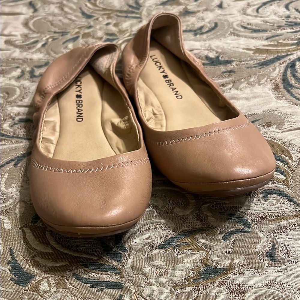 Lucky Brand Tan Leather Flats